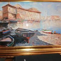 Dipinto Vincenzo Casillo Jr "Marina di Bacoli"
