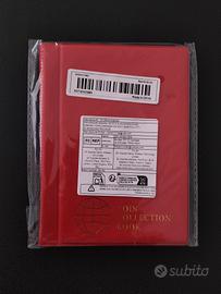 Album raccoglitore 60 monete rosso