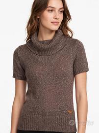 Maglione donna Fracomina grigio lurex collo alto M