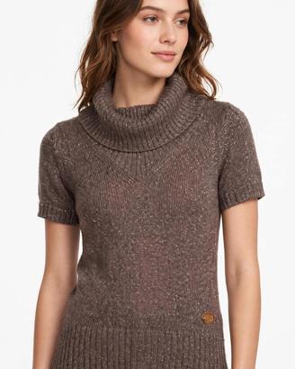 maglione Fracomina donna grigio lurex collo alto