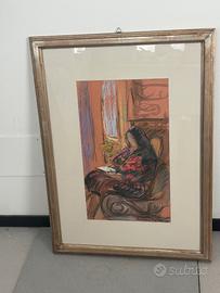 Quadro di Domenica Regazzoni con cornice