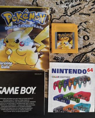 Pokemon Giallo GB Color con scatola originale