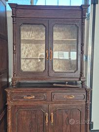 credenza con vetrina  fine 800 primi 900