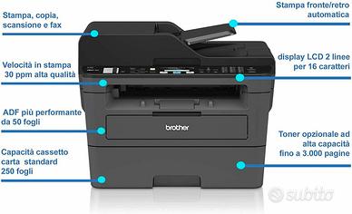 MULTIFUNZIONE BROTHER MFC-L2710DN - A4TONER INCLUS