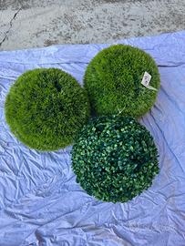 3 sfere vegetali artificiali decorative – arredo c