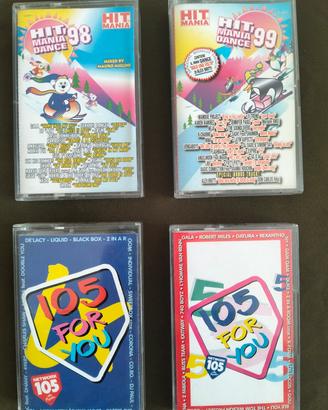 Musicassetta hit mania dance 98 e 99 e 105 for you