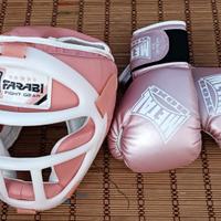 casco e guanto i box bambina