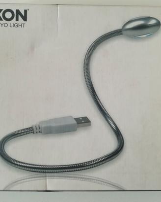 LAMPADA USB LIGHT LED FLESSIBILE PER PC O TABLET