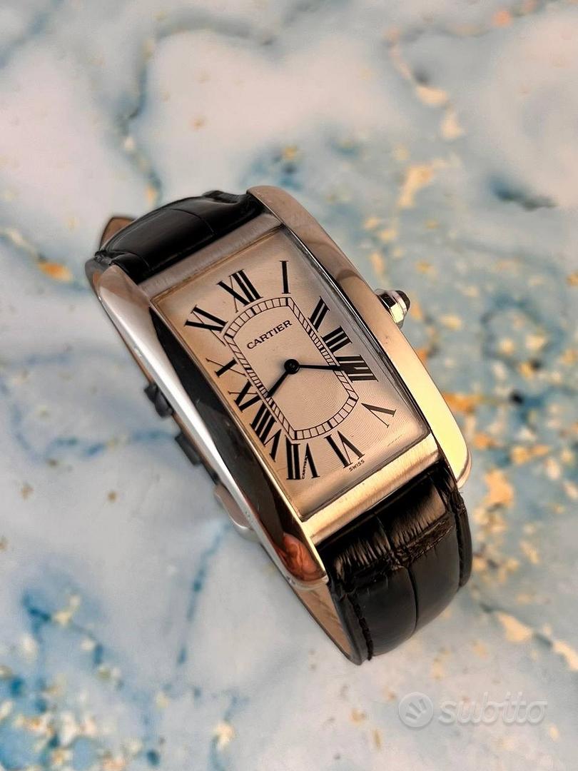 Cartier tank americaine oro on sale bianco