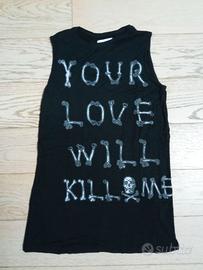Vestito corto mare donna nero 