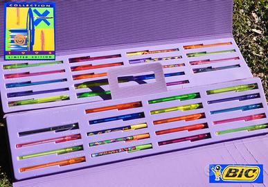 BIC Vintage 1995 2 cartelline valigette PENNE NEW