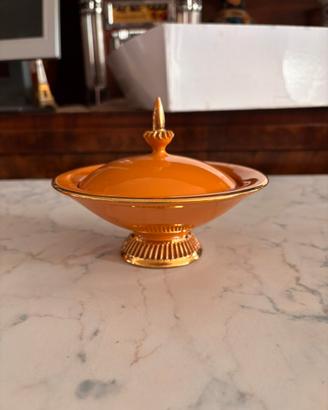 Zuccheriera vintage in ceramica smaltata