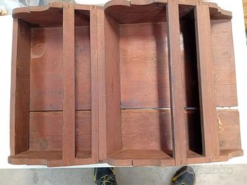 Piattaia in legno arte povera