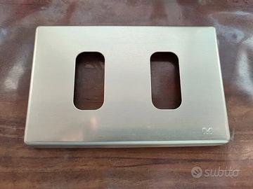 Placca alluminio color oro Legrand Molveno GL2000