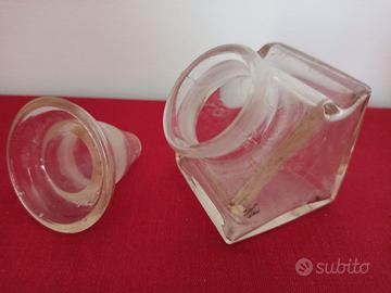 Calamaio per inchiostro con coperchio - reggipenna