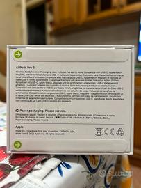 Apple AirPods Pro 3 NUOVE SIGILLATE ORIGINALI