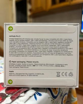 Apple AirPods Pro 3 NUOVE SIGILLATE ORIGINALI