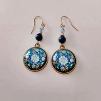 Orecchini pendenti floreali boho – fascino vintage