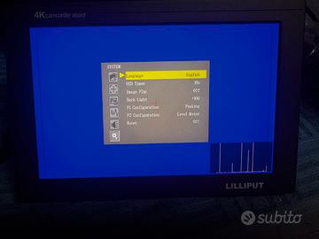 Monitor Lilliput 4k. CAMCORDER ASSIST HDMI