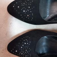 Scarpe Decolte donna, nero 38, tacco 9cm, TATA