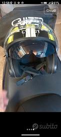casco moto jet con mascherina oscurante 