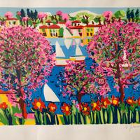 Quadro litograifa primaverile Faccincani