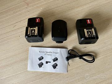 Speedlite Flash Trigger Universale 1 TX e due RX
