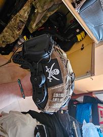 Elmetto FMA CON EARMOR M32 MIL PRO VERE