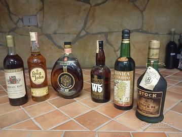 Lotto 6 bottiglie Vintage da collezione