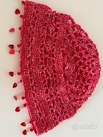 Cappellino rete uncinetto e pajettes