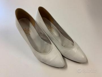 Scarpe in pelle bianche Pronuptia