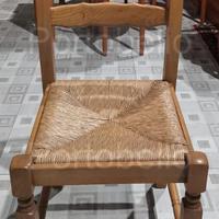 Codice: 267165 SET 6 SEDIE CON SEDUTA IMPAGLIATA