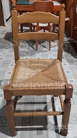 Codice: 267165 SET 6 SEDIE CON SEDUTA IMPAGLIATA