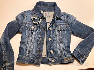 Patrizia Pepe giubbetto jeans bambina taglia S