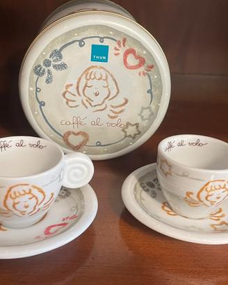 THUN 2 Tazzine Caffè NATALE con Scatola in Latta
