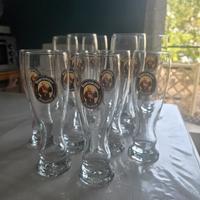 Set 6 + 6 bicchieri birra Franziskaner