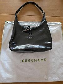 Borsa Longchamp vera pelle nera originale 