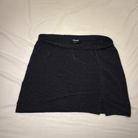 Mini gonna Pull&Bear nera glitterata