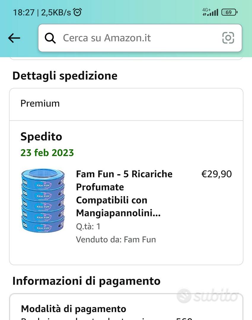 5 ricariche per Maialino Foppapedretti nuove. - Tutto per i bambini In  vendita a Trapani