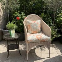 Poltrona in rattan vintage perfetto stato + cuscin