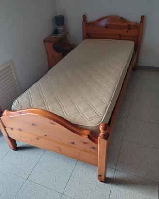 Letto singolo con rete