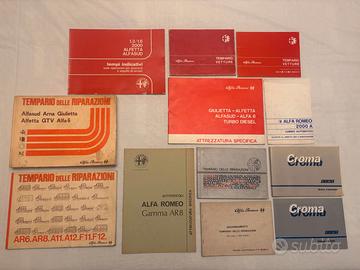 Manuali tecnici d'epoca Alfa Romeo / uso man Croma