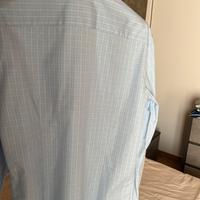 Camicia uomo celeste a righe