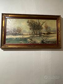 Quadro olio su tela firmato