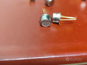 coppia transistor BC 301 e 303 SGS . NOS