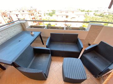 set da giardino piu tavolo 150 x 90