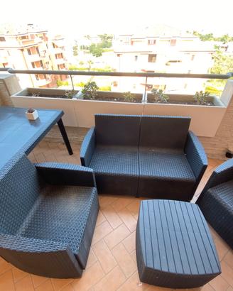 set da giardino piu tavolo 150 x 90