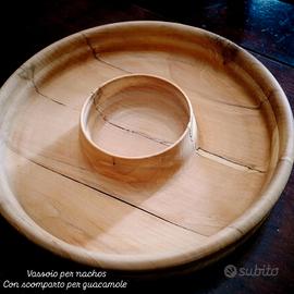 Vassoio per Nachos con scomparto per Guacamole. 