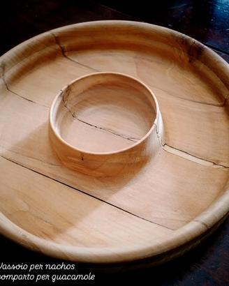 Vassoio per Nachos con scomparto per Guacamole. 