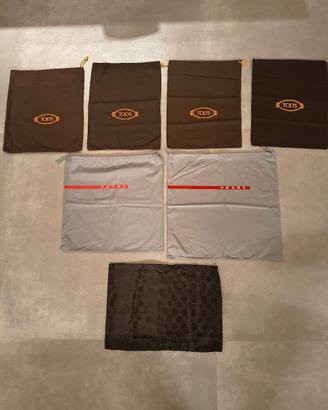 set sacchetti porta scarpe 
